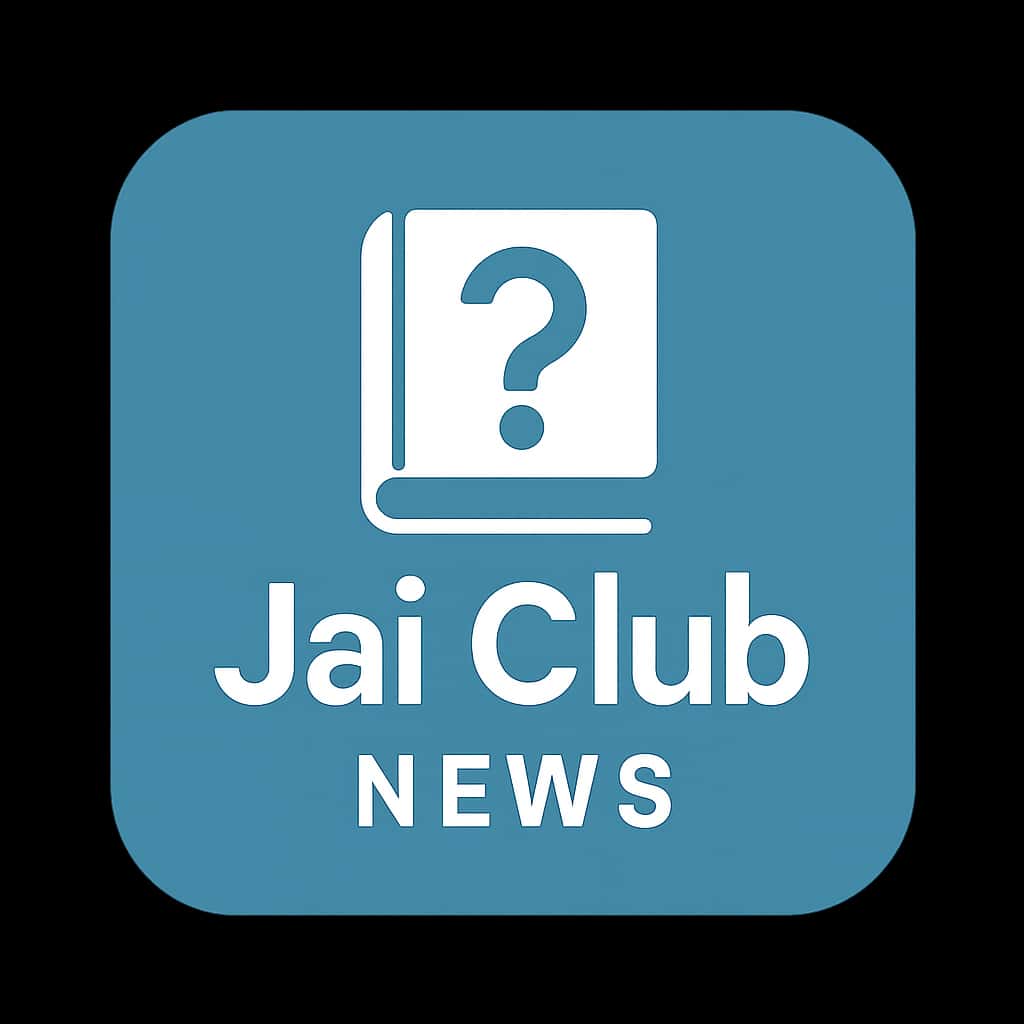 Icon representing Jai Club News with a blue background and clear text.