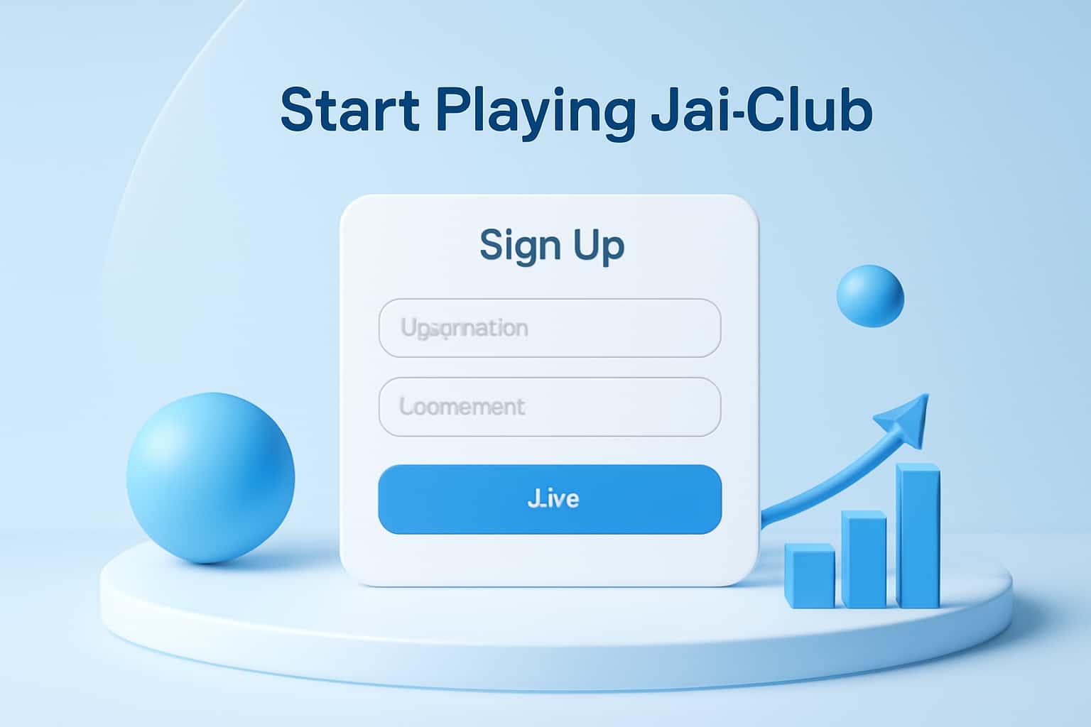 Start Playing Jai Club - Sign Up Interface