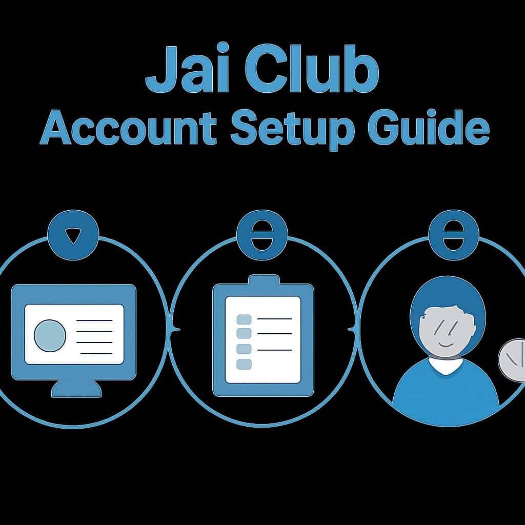 An educational diagram for the Jai Club Account Setup Guide.