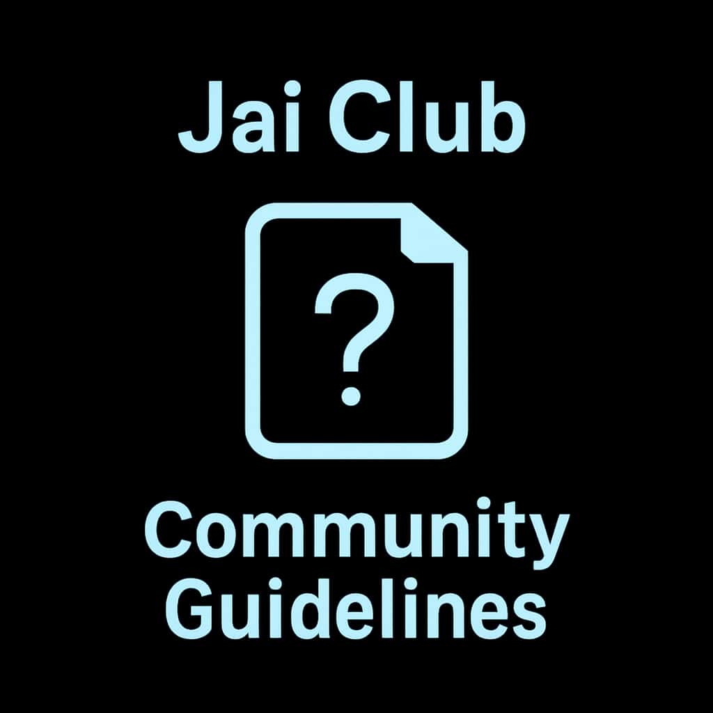 An icon representing Jai Club Community Guidelines.