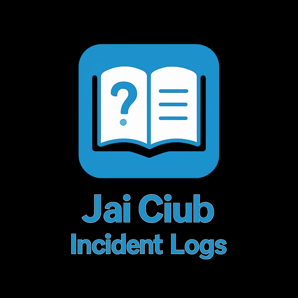 An icon representing Jai Club Incident Logs in a neutral and informative style.