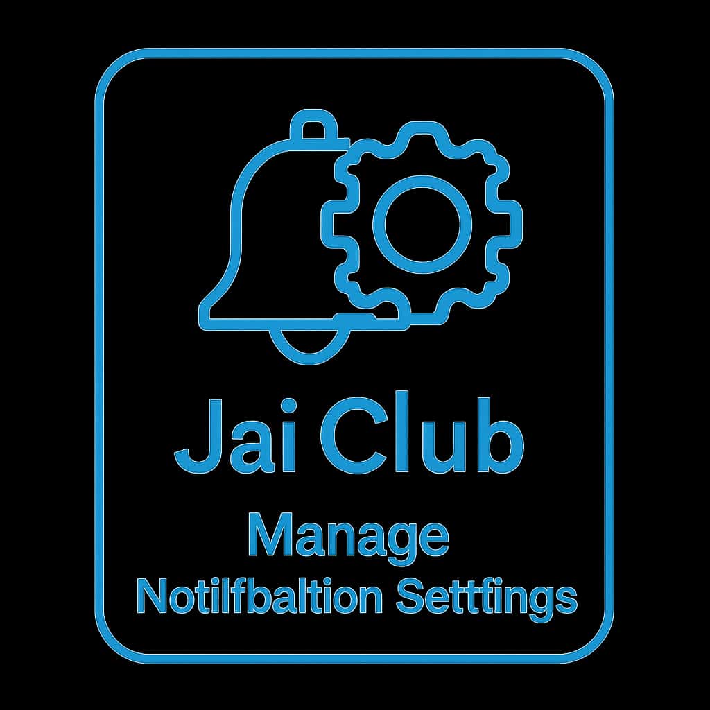 An icon representing notification settings for Jai Club.