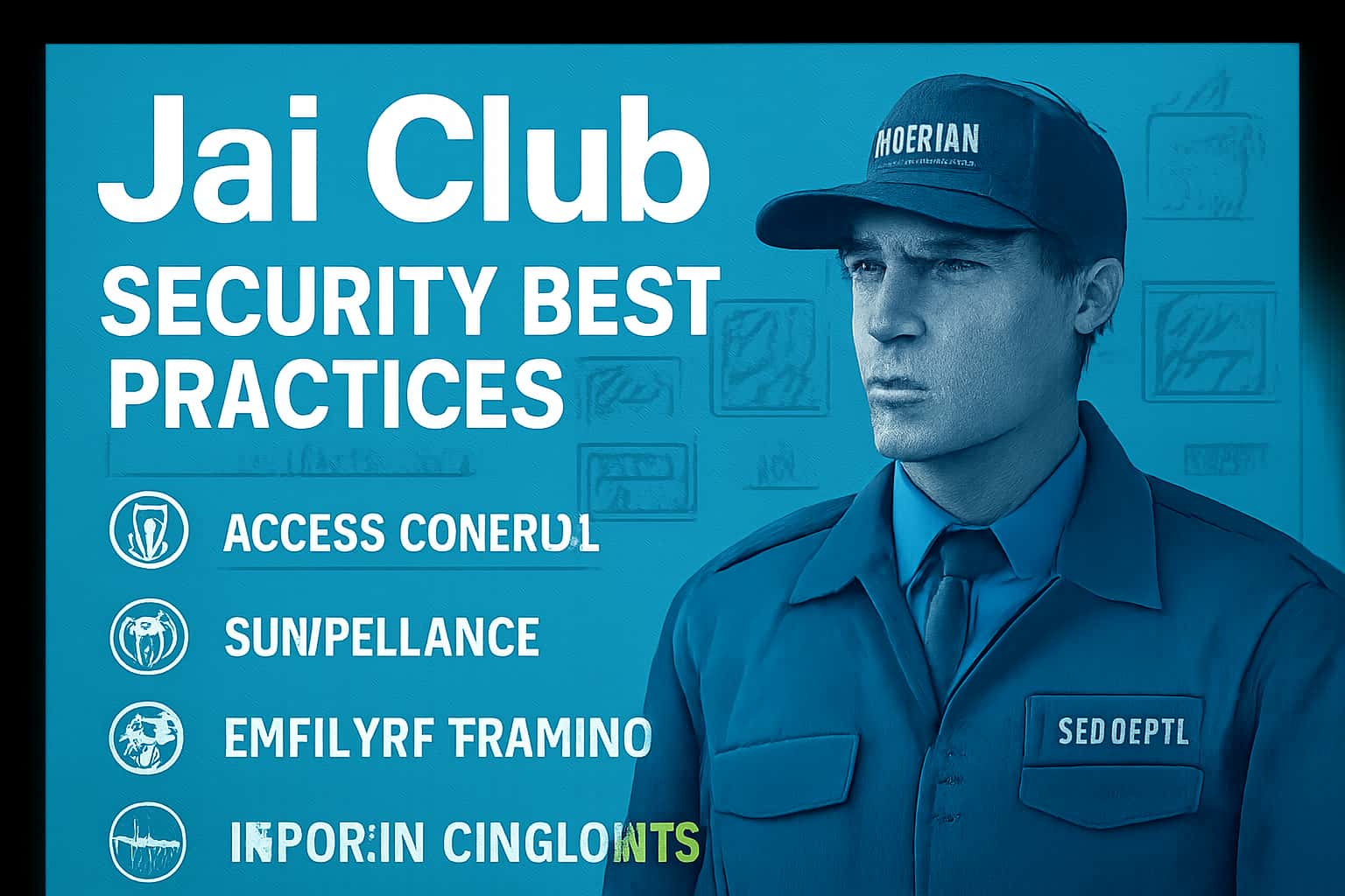 An informative scene illustrating security best practices for Jai Club users.