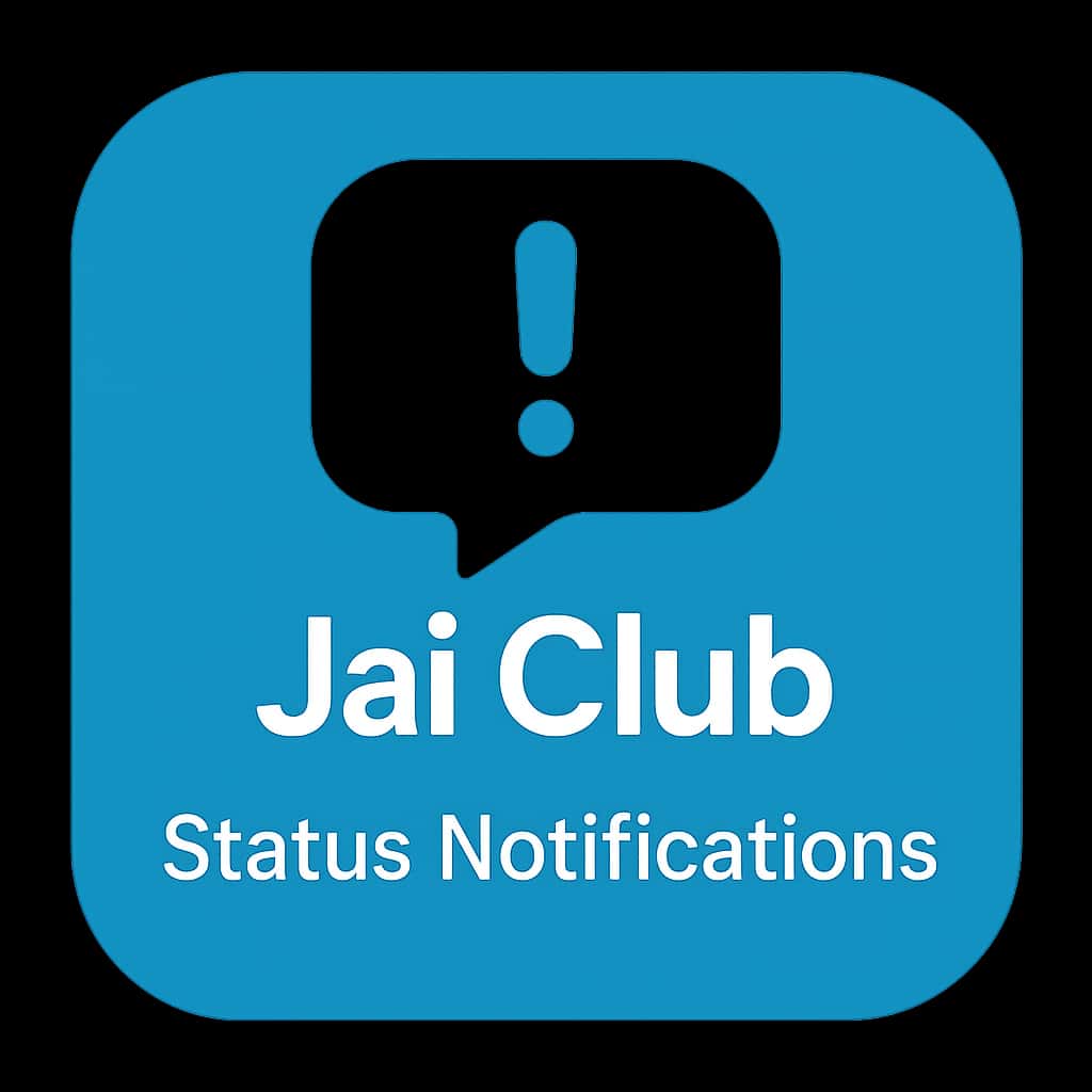 A professional badge for Jai Club Status Notifications.