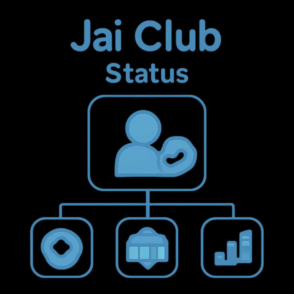 An illustration that outlines the current status of Jai Club services.