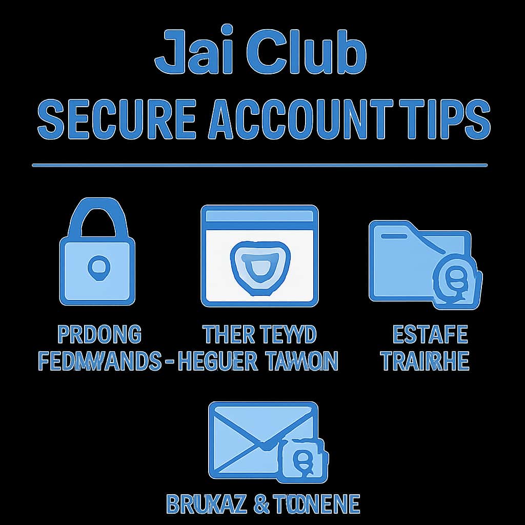 A diagram explaining the importance of account security for Jai Club.