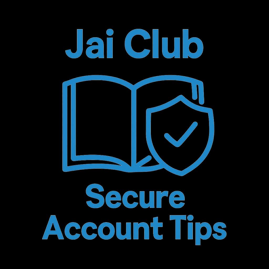 A badge representing Secure Jai Club Account Tips.