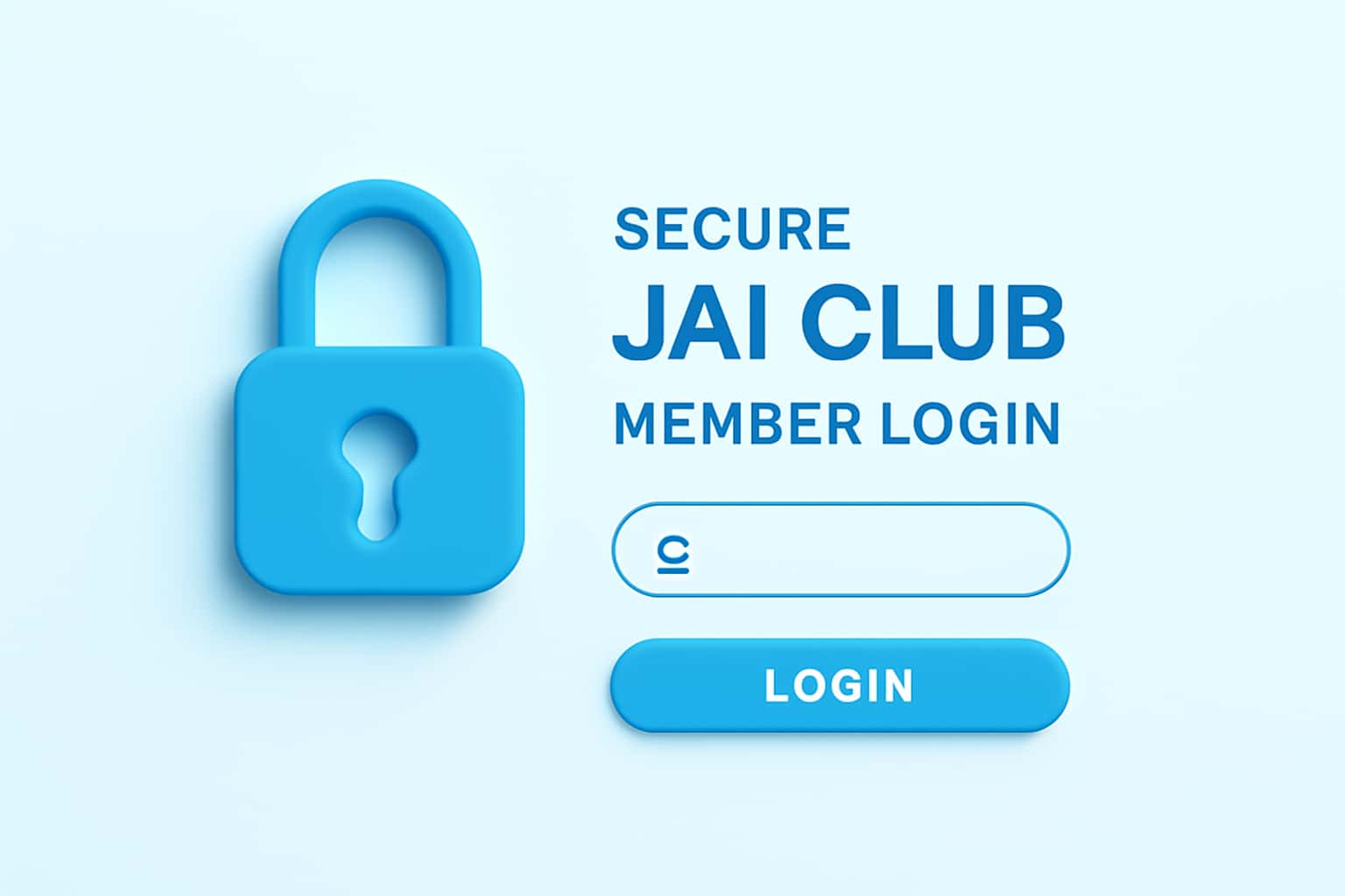 Secure Jai Club Member Login Interface