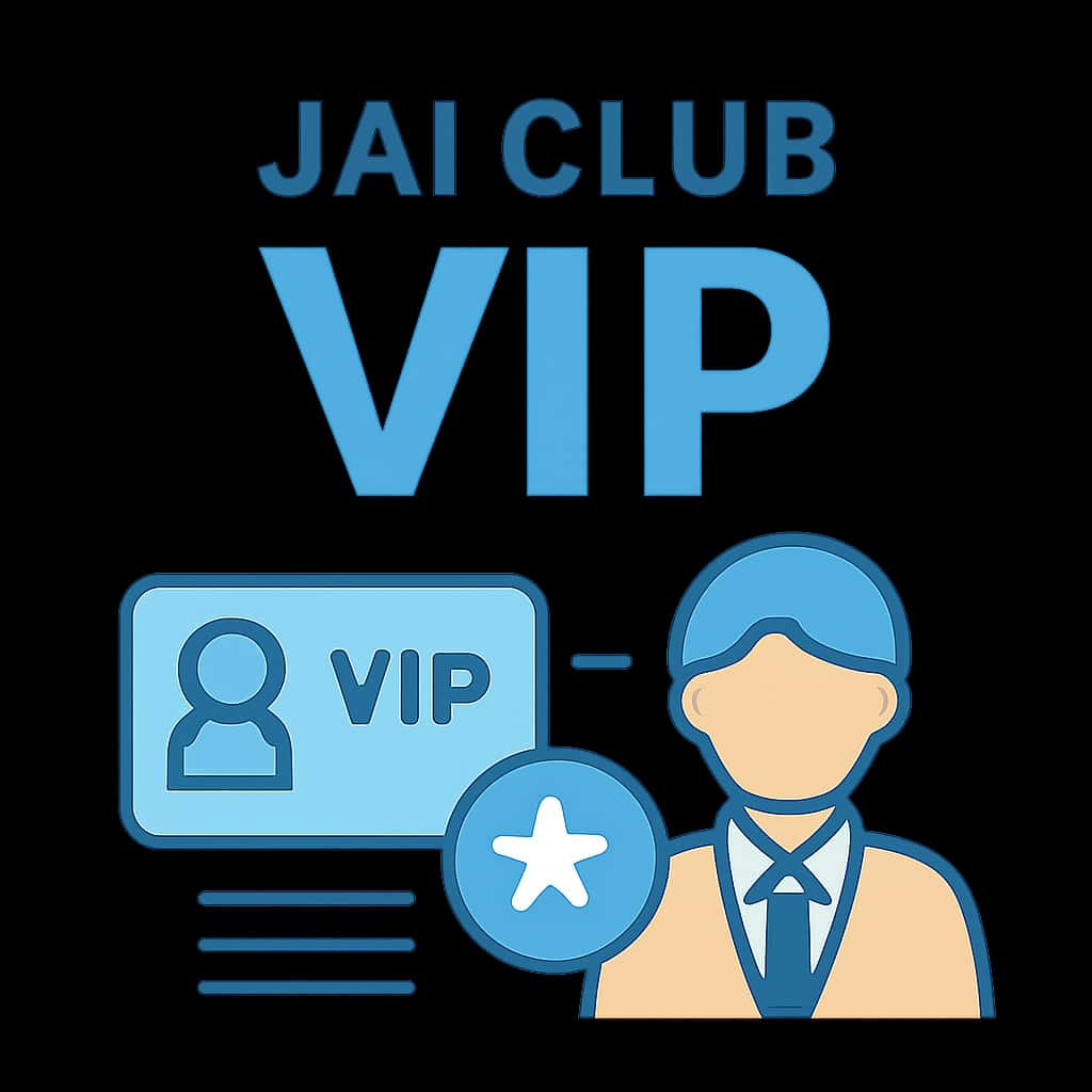 An educational diagram outlining the benefits of Jai Club VIP.